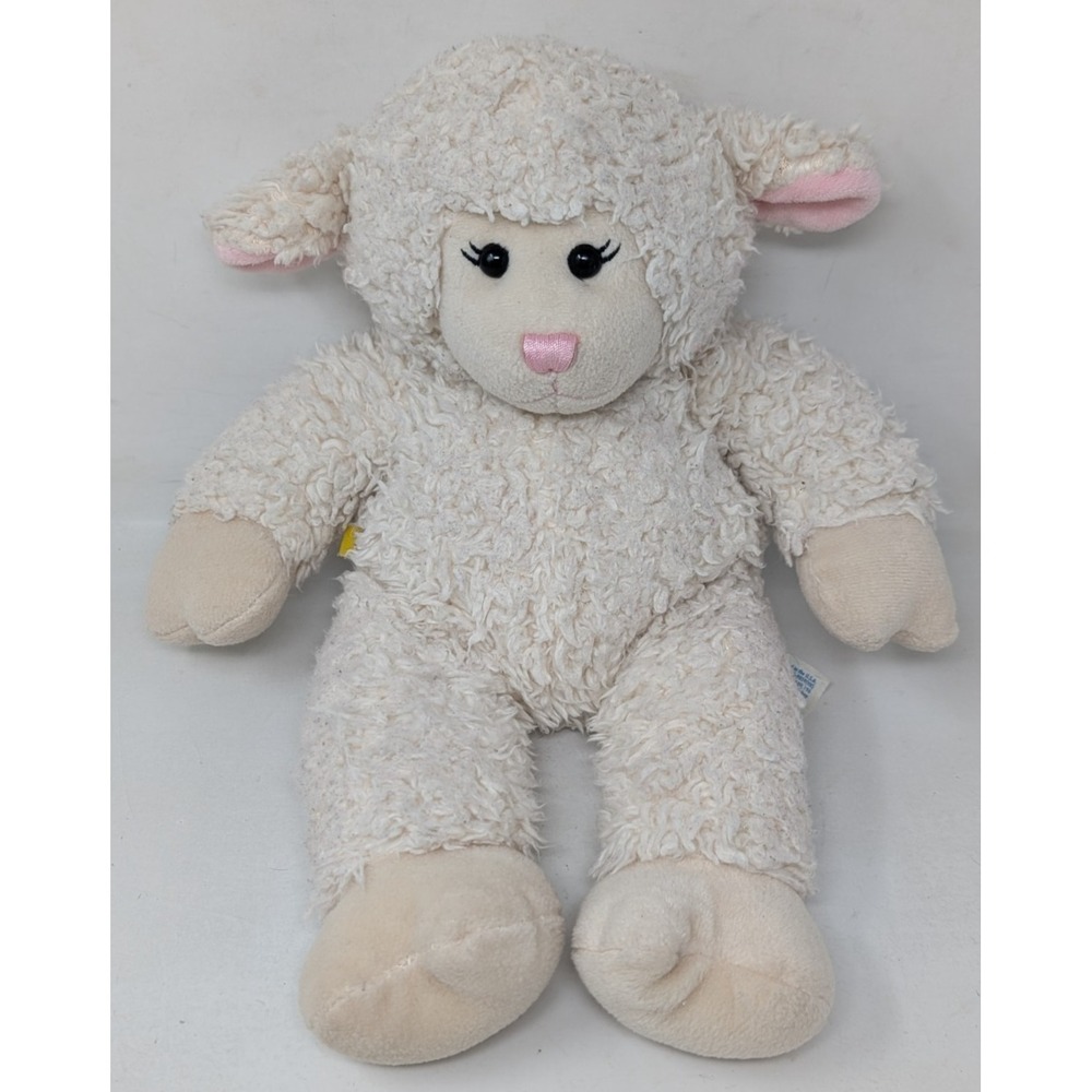 Build-A-Bear Vanilla Swirl Lamb Sheep Plush Stuffed Toy 12" Eyelashes Retired